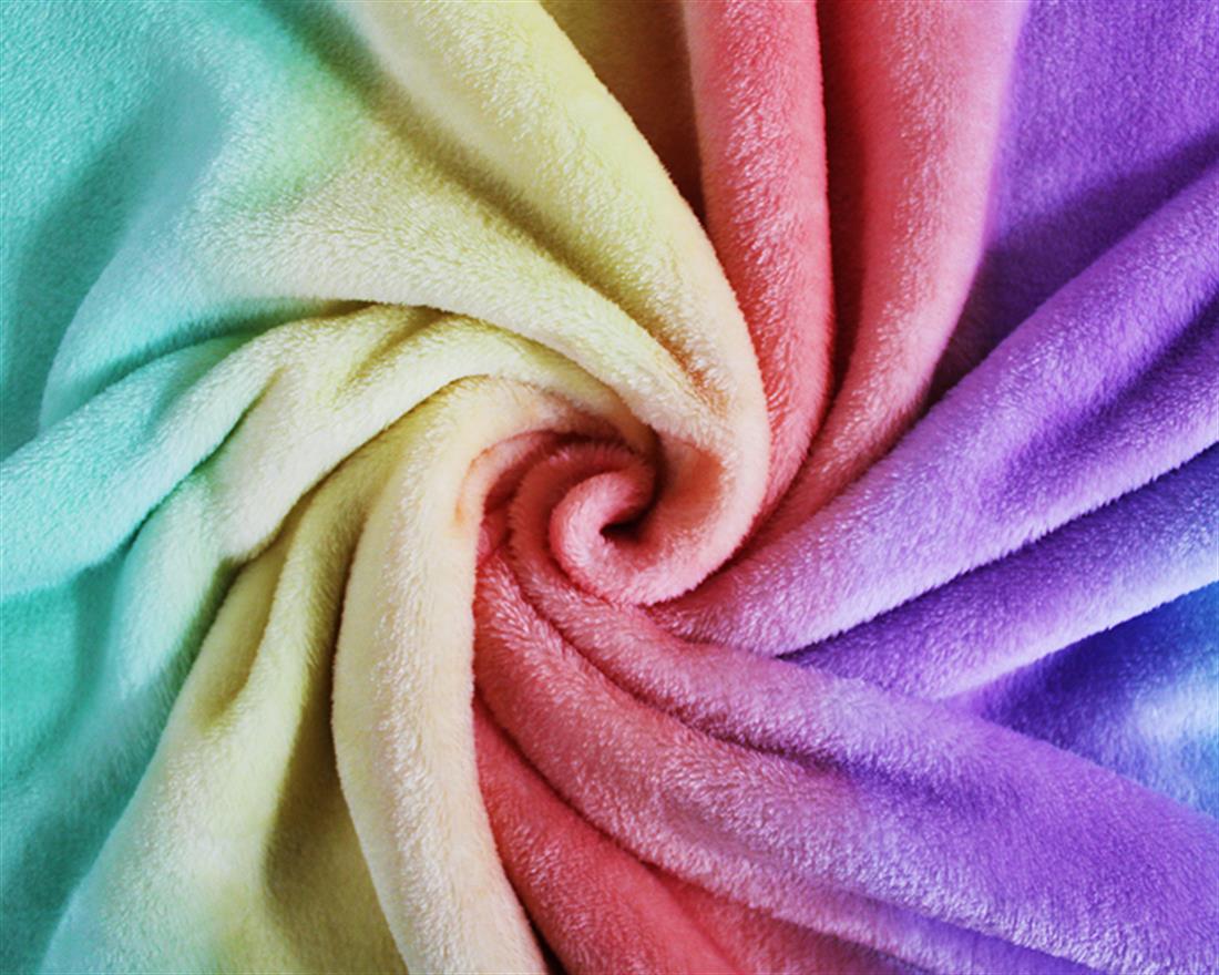 Pastel Rainbow Cuddle Fleece