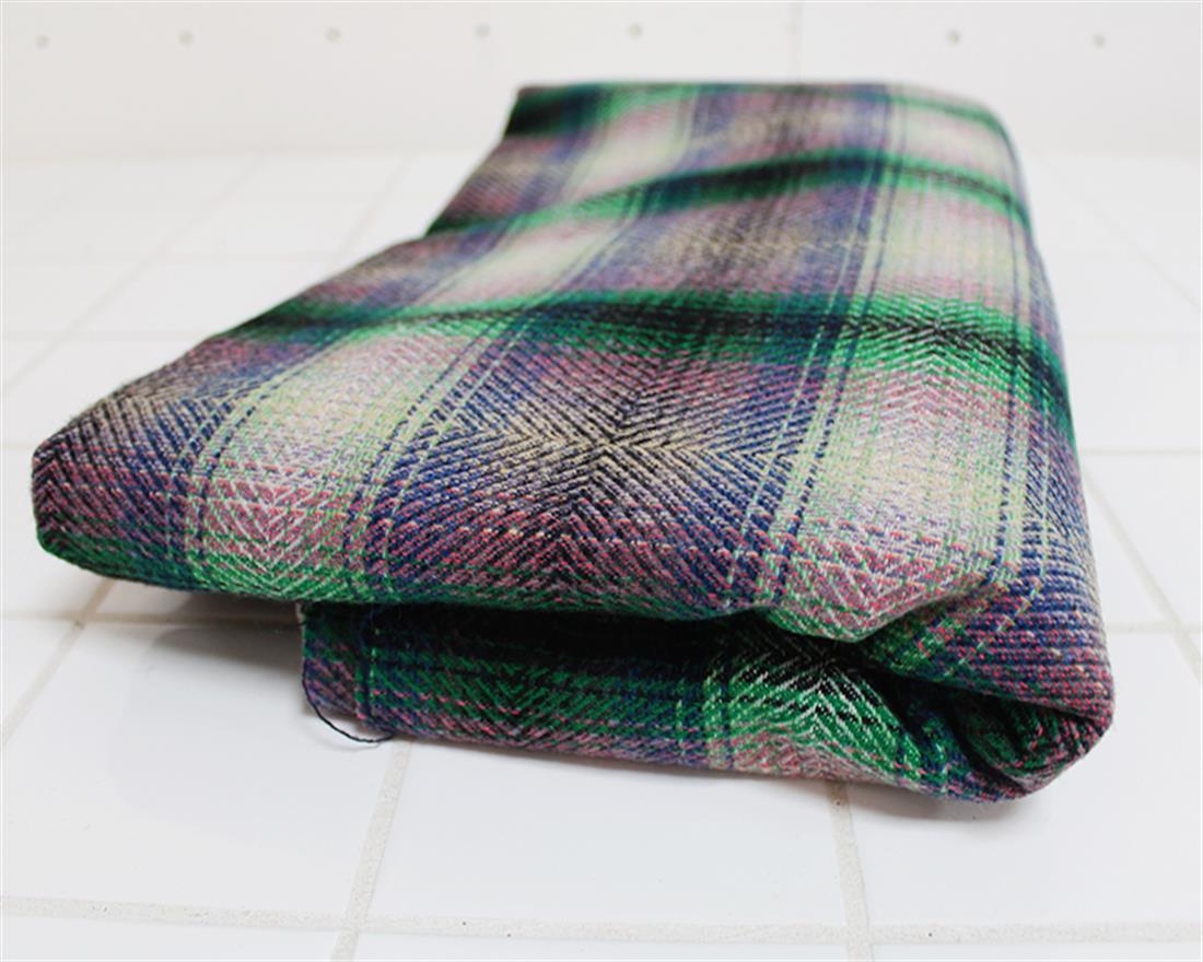 Multicolour Psychedelic Tartan Wool Mix