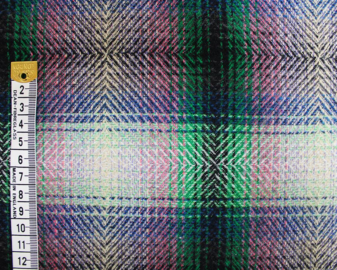 Multicolour Psychedelic Tartan Wool Mix