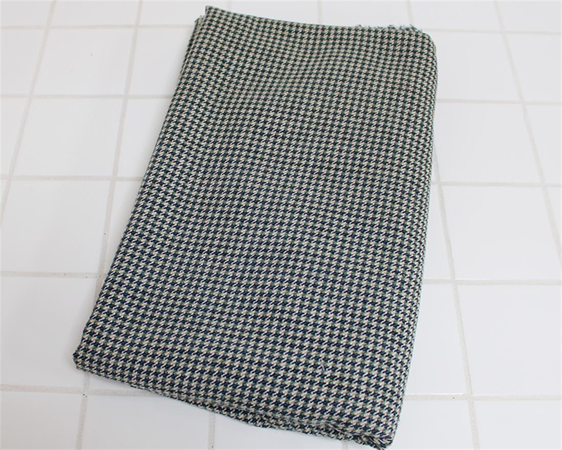 Sage Striped Ditsy Dogtooth Wool Mix