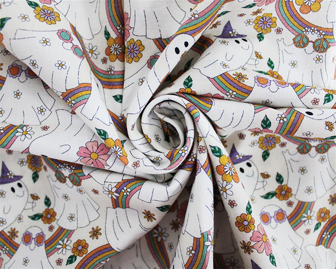 White Little Johnny Retro Boo Ghost Cotton