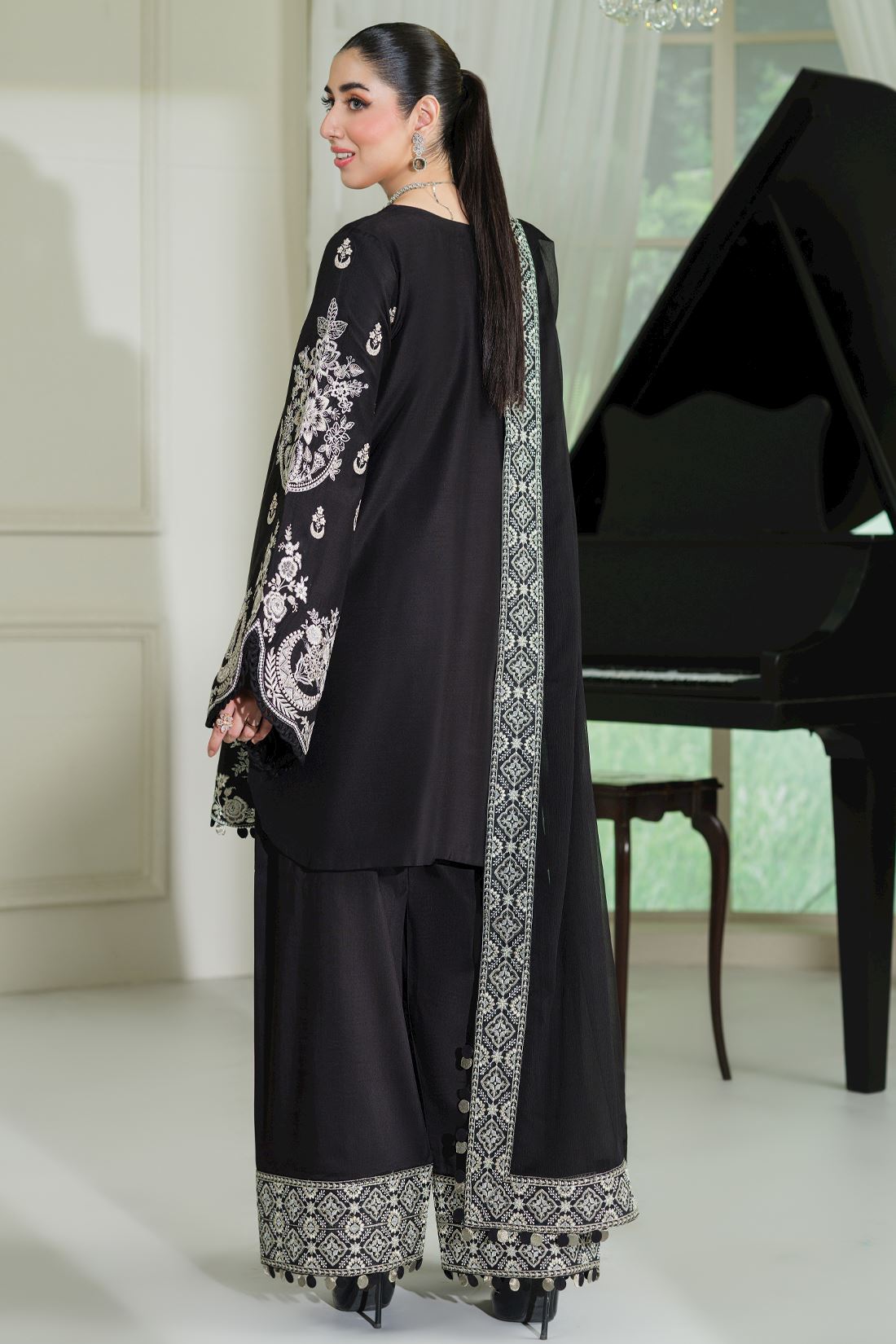 Embroidered Chiffon Ladies Readymade
