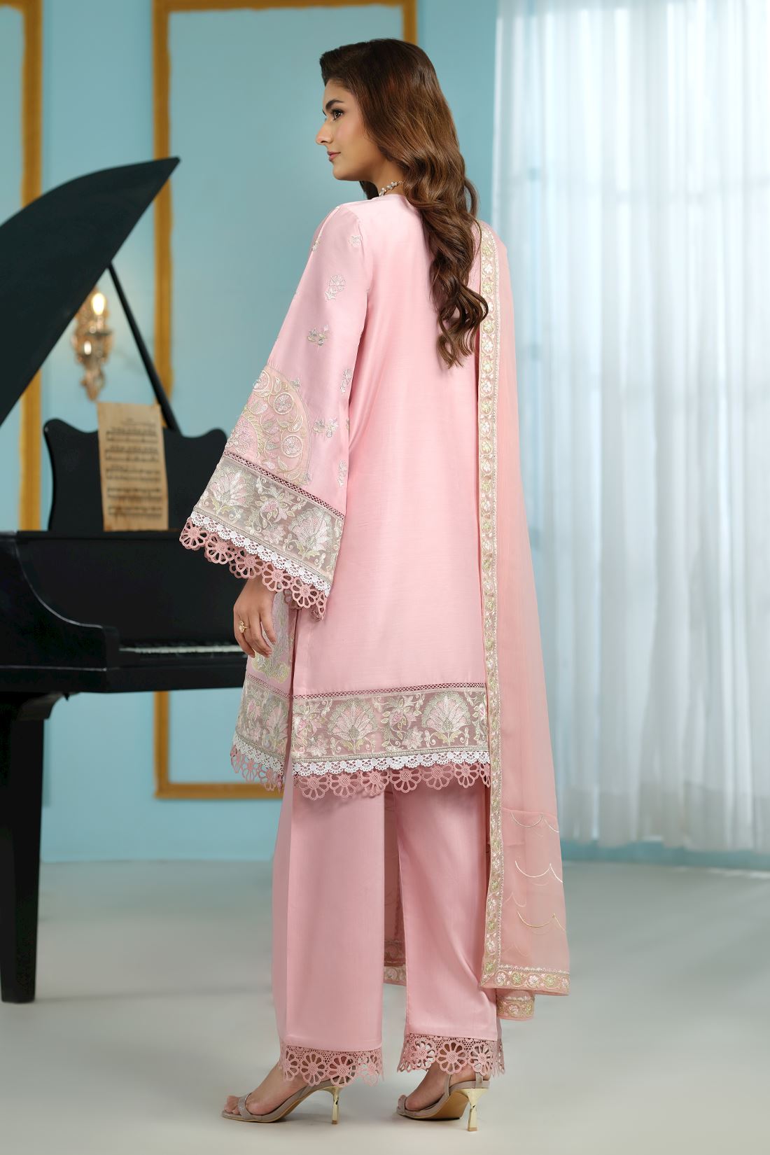 Embroidered Chiffon Ladies Readymade