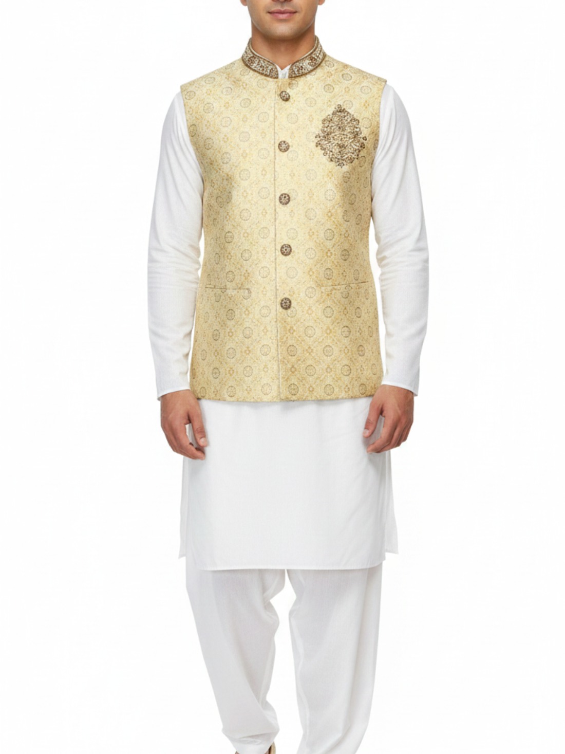 Gold Embroidered Waistcoat