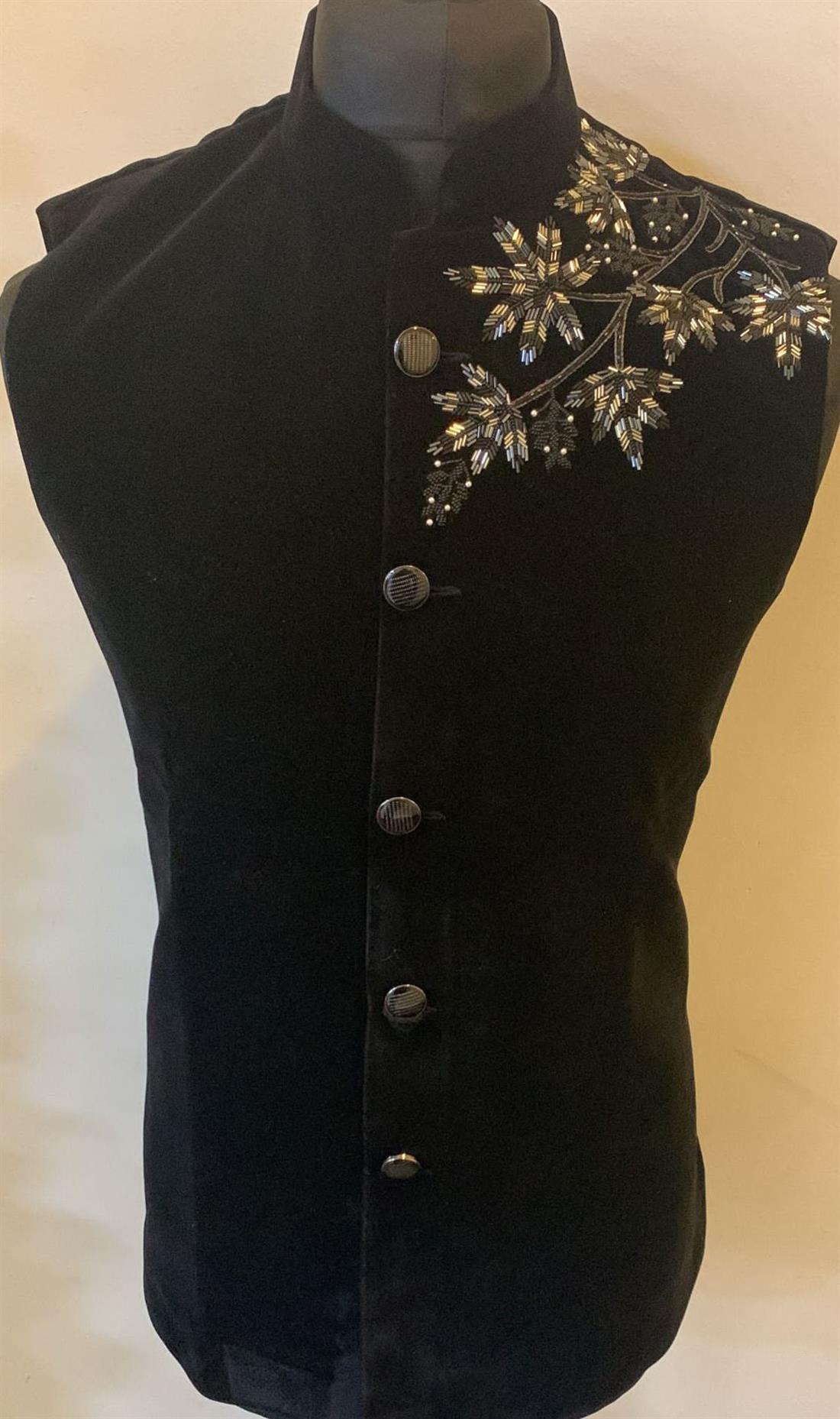 Black Mens Waistcoat
