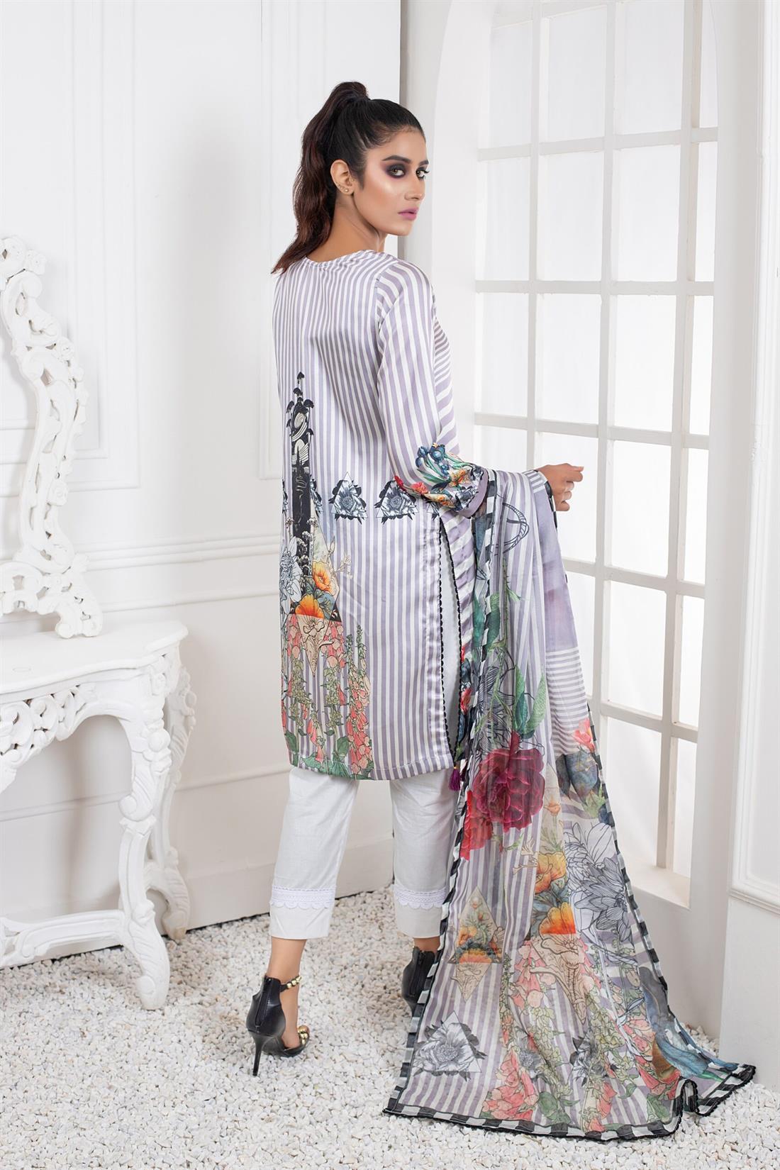 Multicolour Printed Silk Ladies Tunics and Kurta