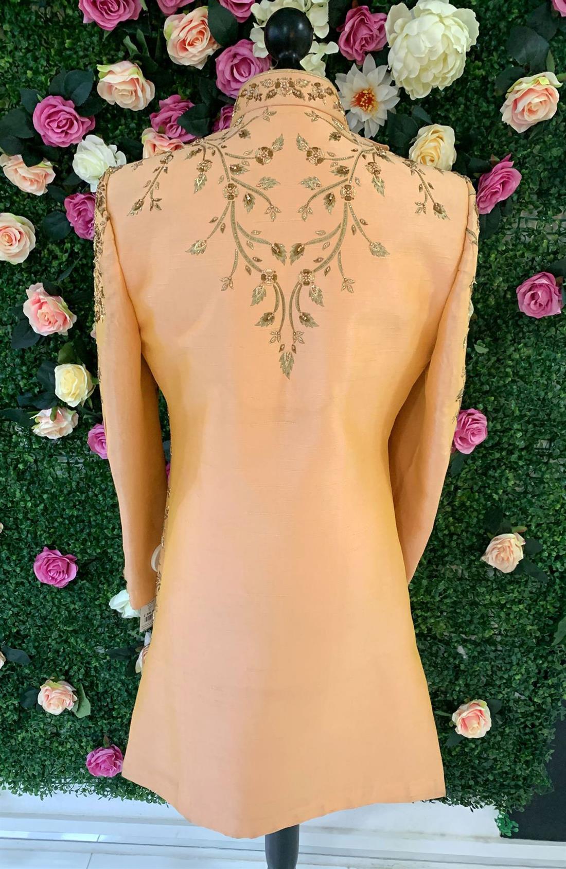 Peach Mens Sherwani