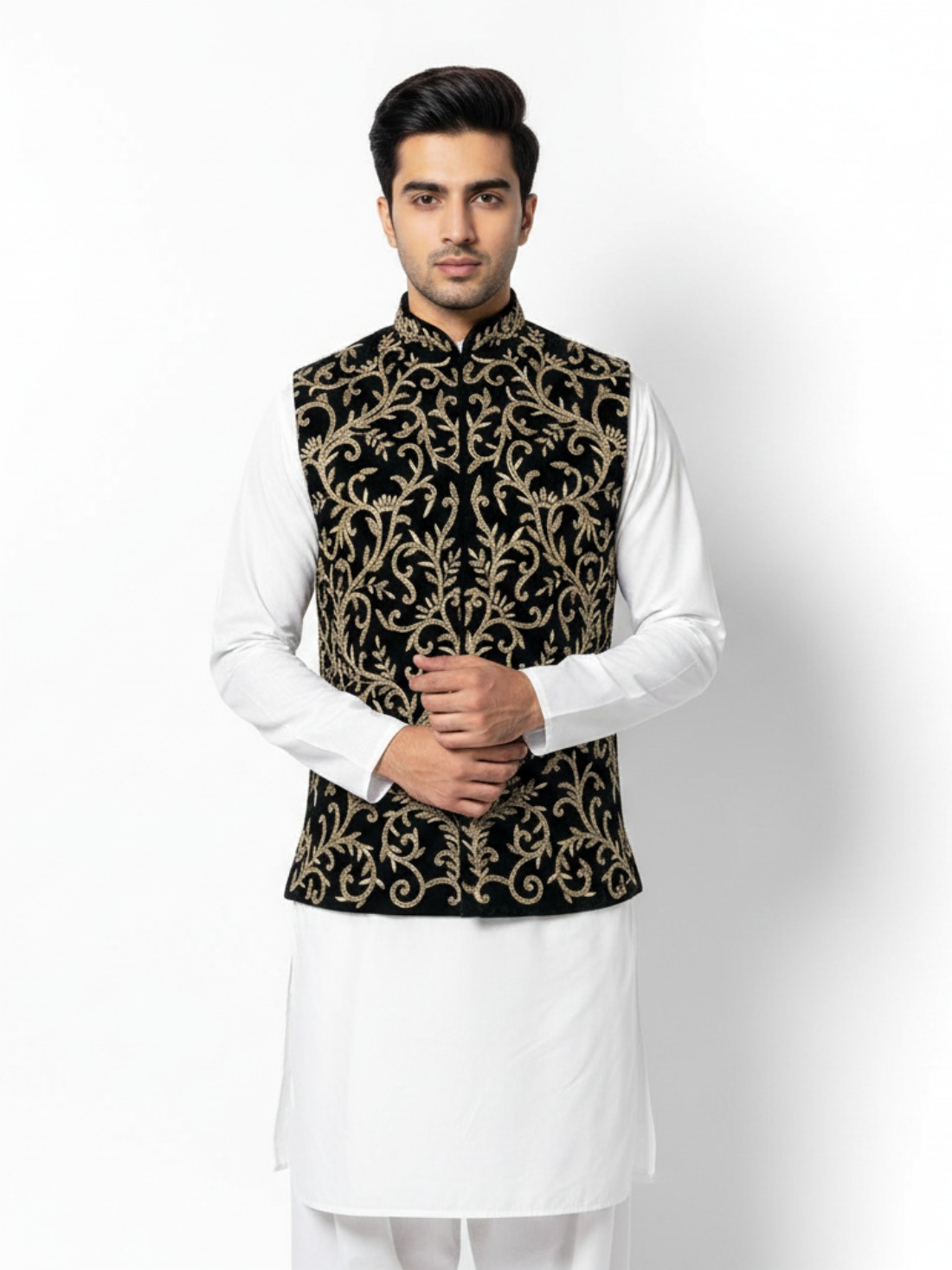 Black Mens Waistcoat