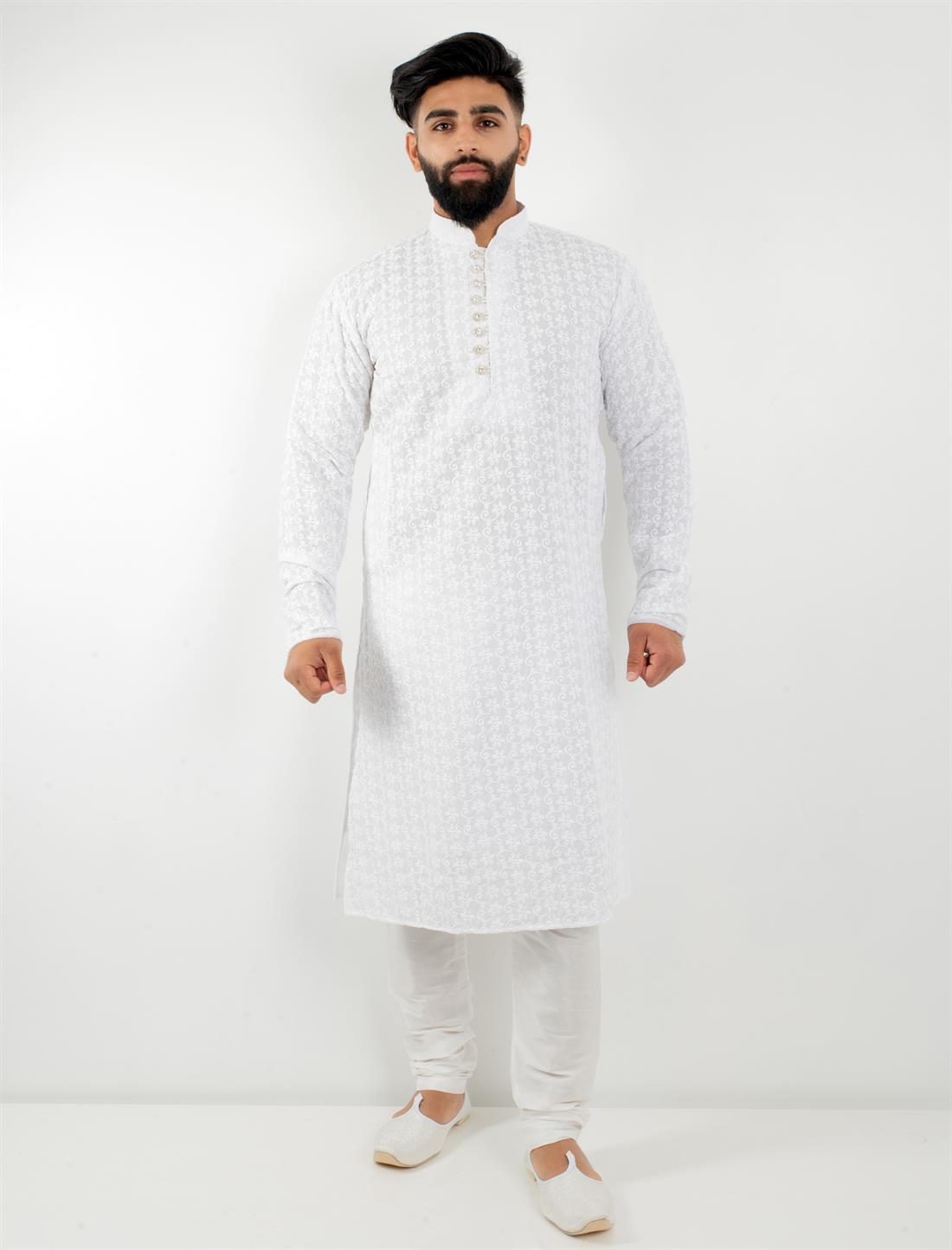 White Kurta Suit
