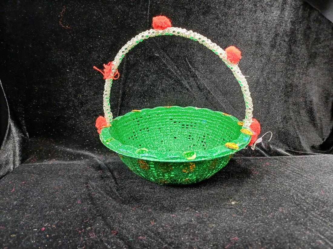 Green Petal Basket