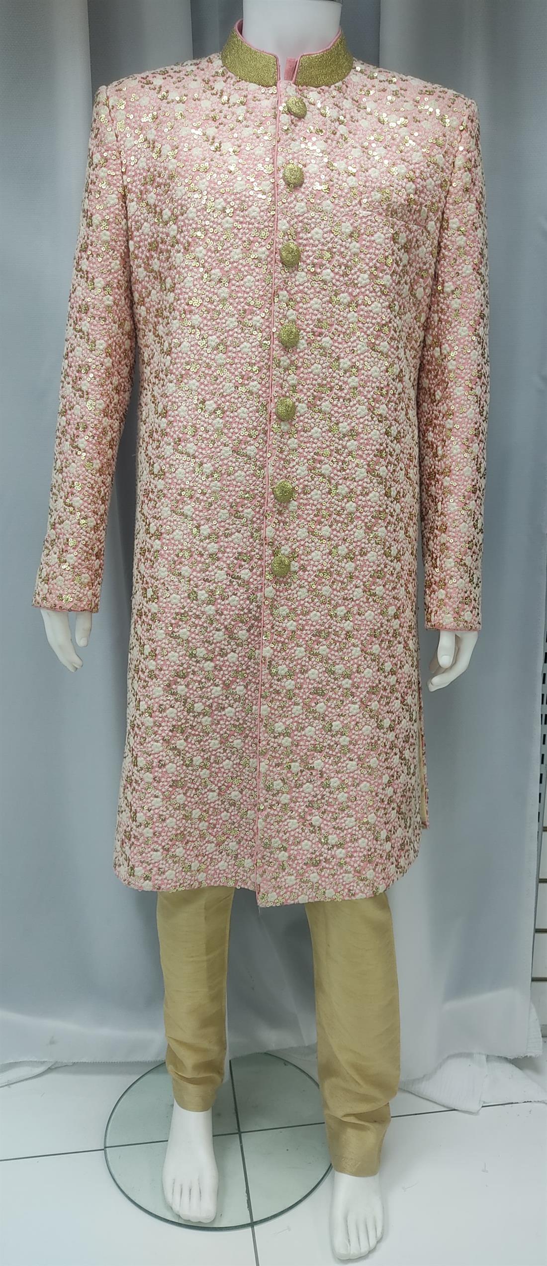 Pink Mens Sherwani