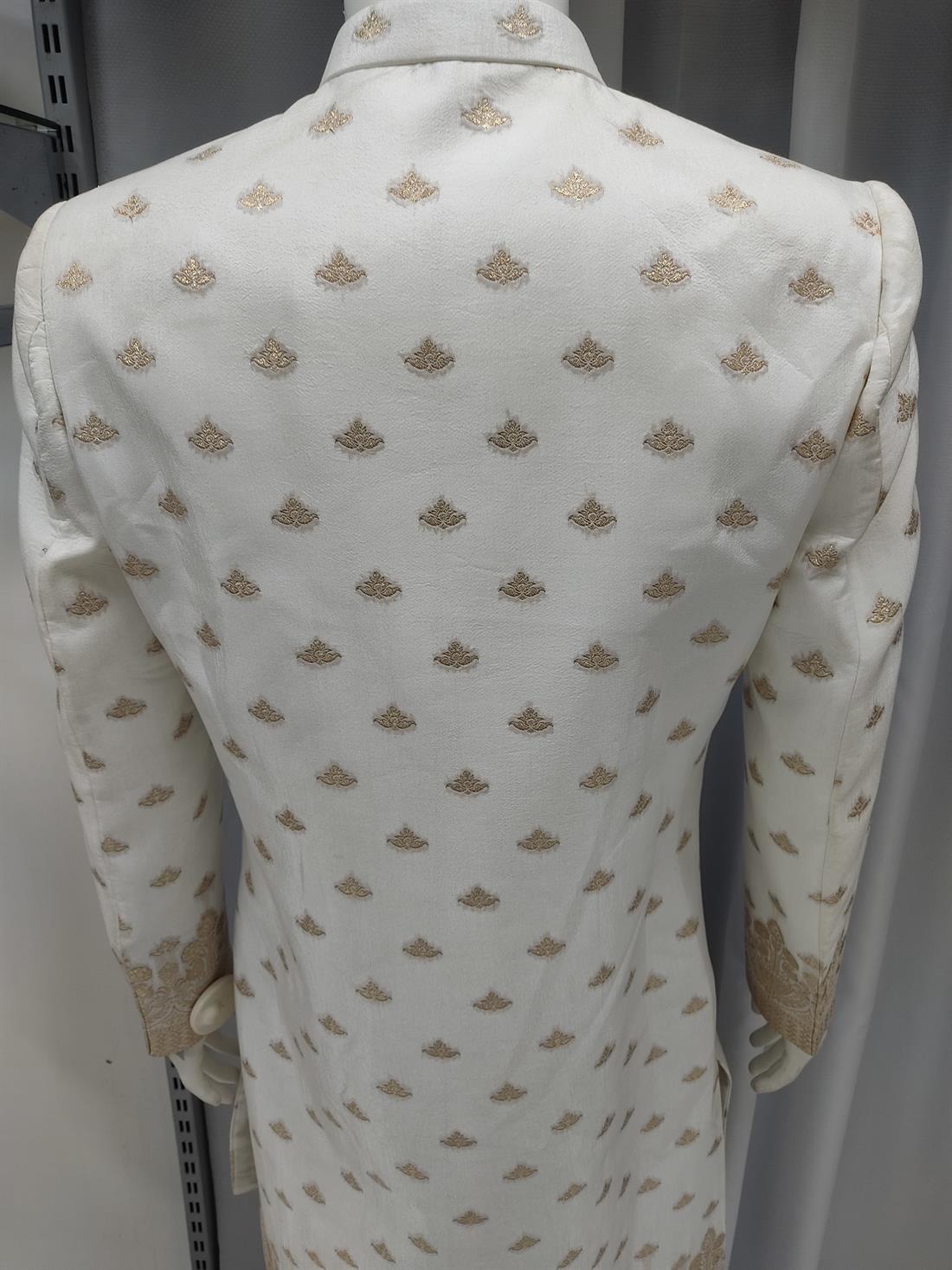 White Gold Mens Sherwani