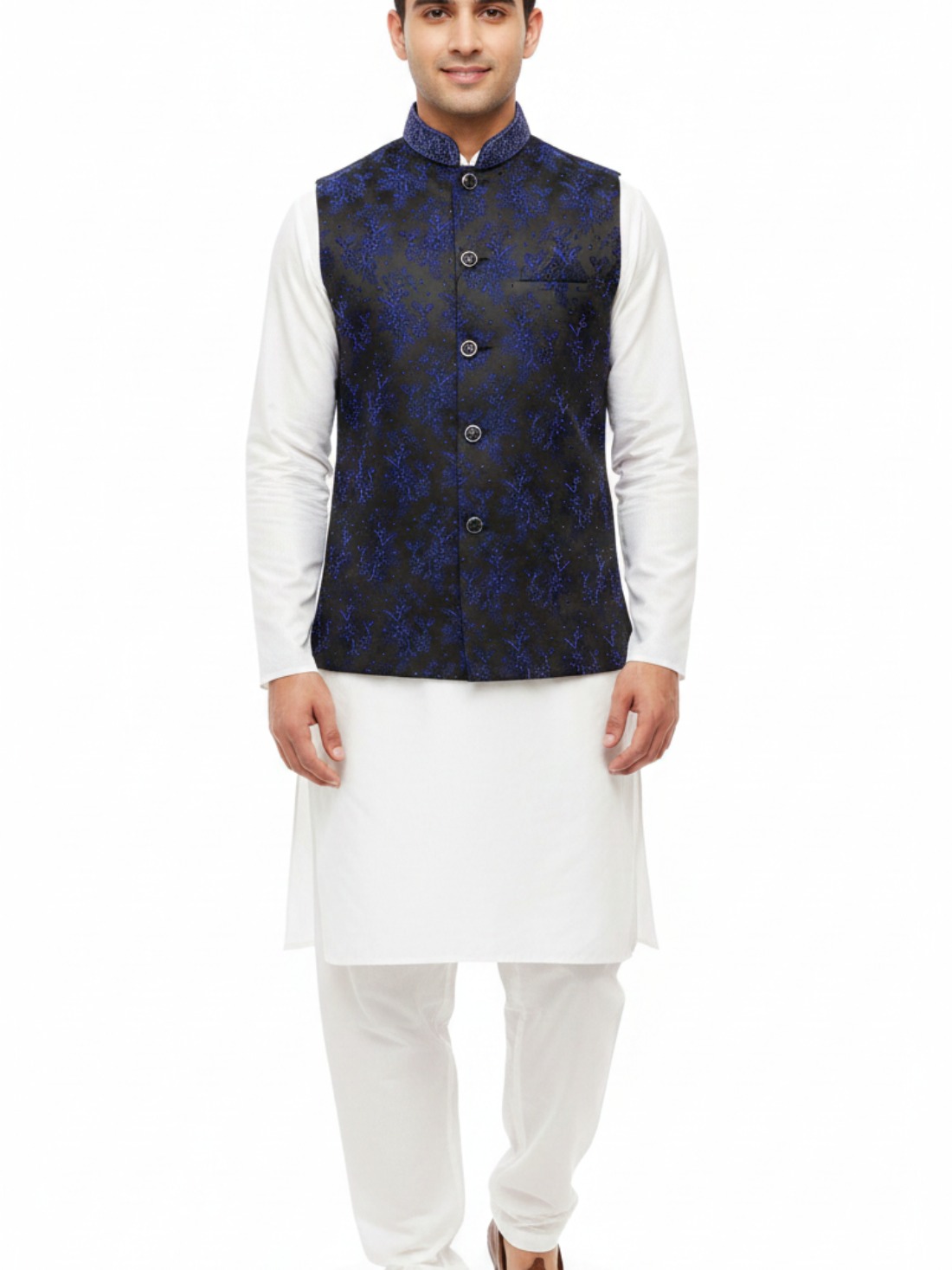 Mens waistcoat with beads work
