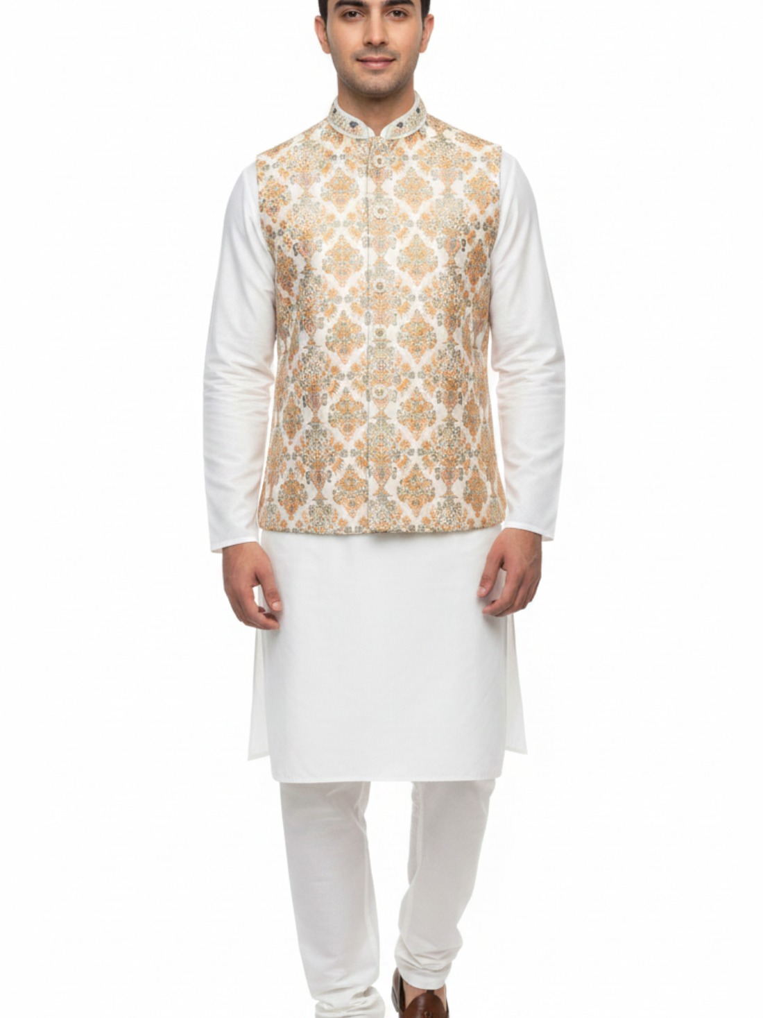 Mens Ivory Waistcoat