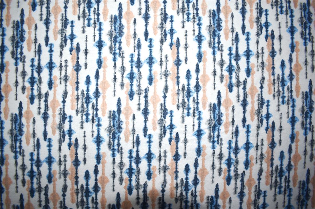 White Abstract - Brushed Cotton Flannel Winceyette Fabric Craft