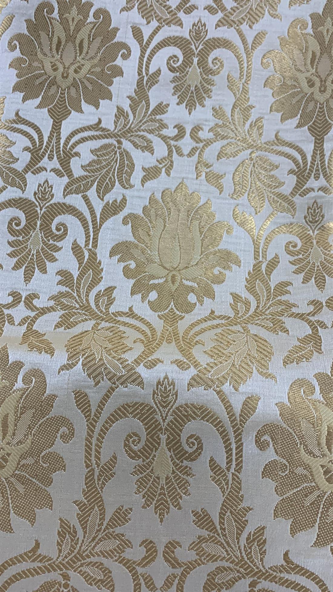 Creamy Gold Pure Brocade
