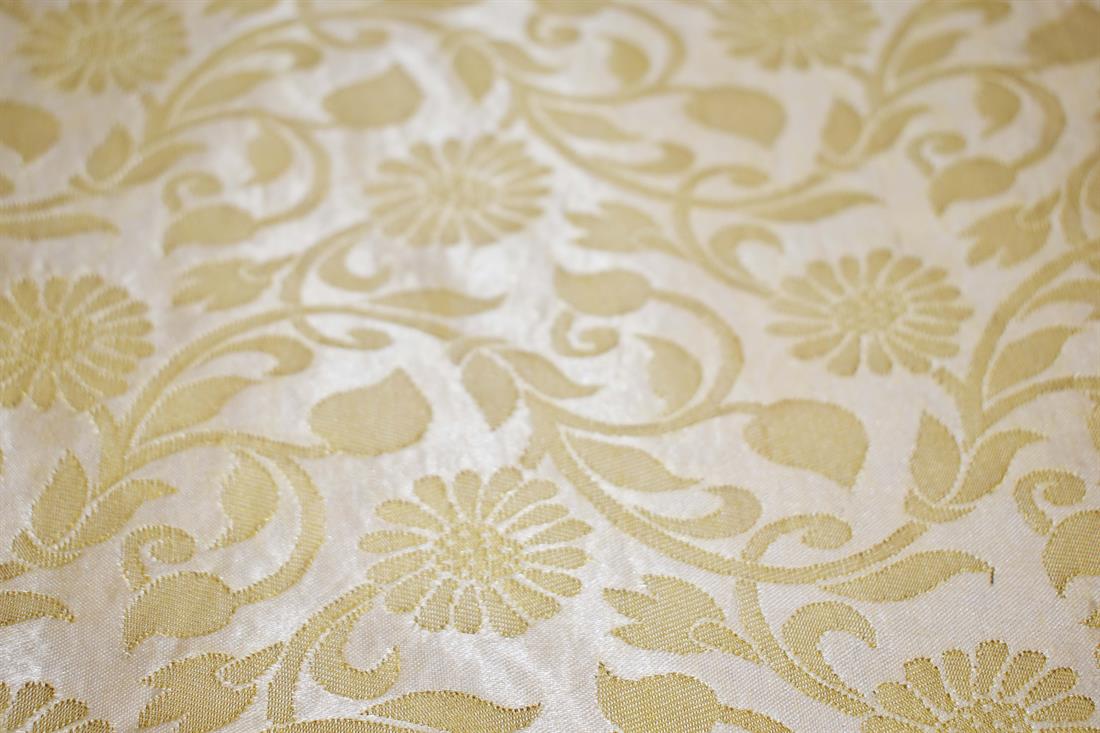 Beige & Gold Brocades