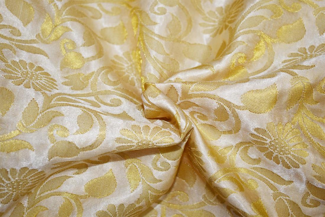Beige & Gold Brocades