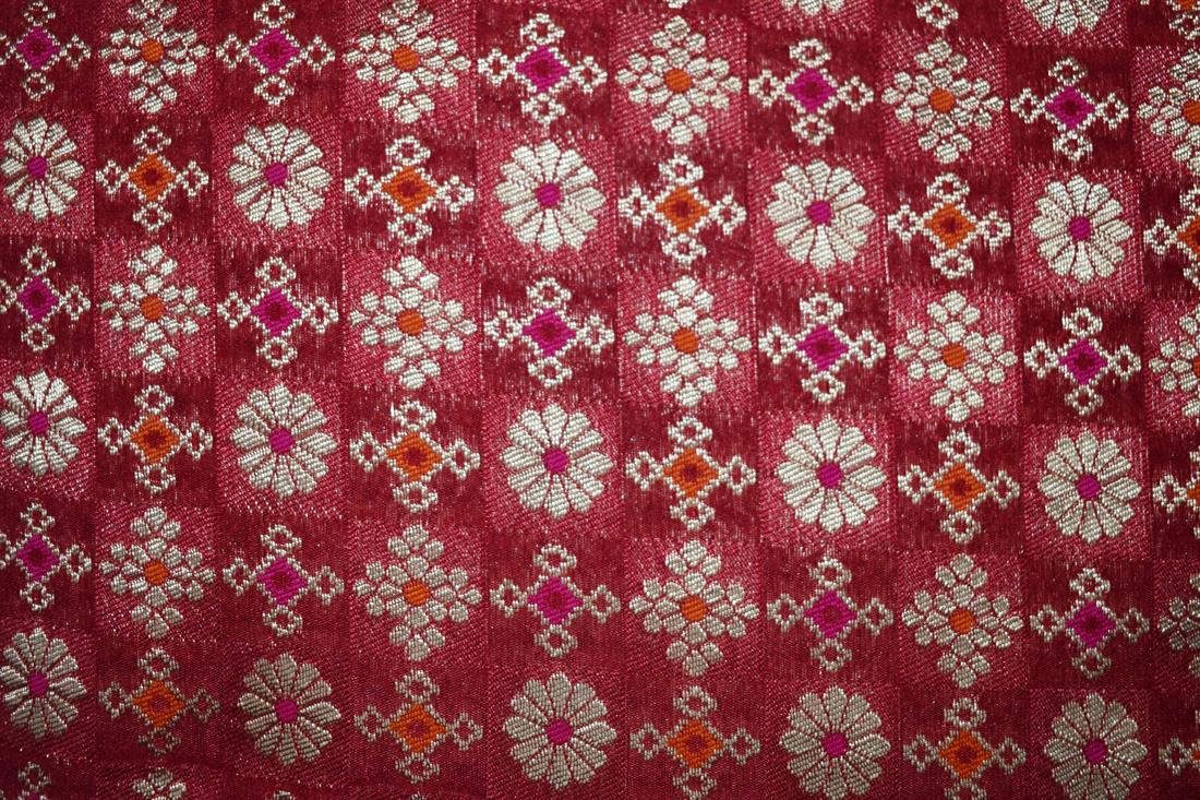 Maroon Brocades