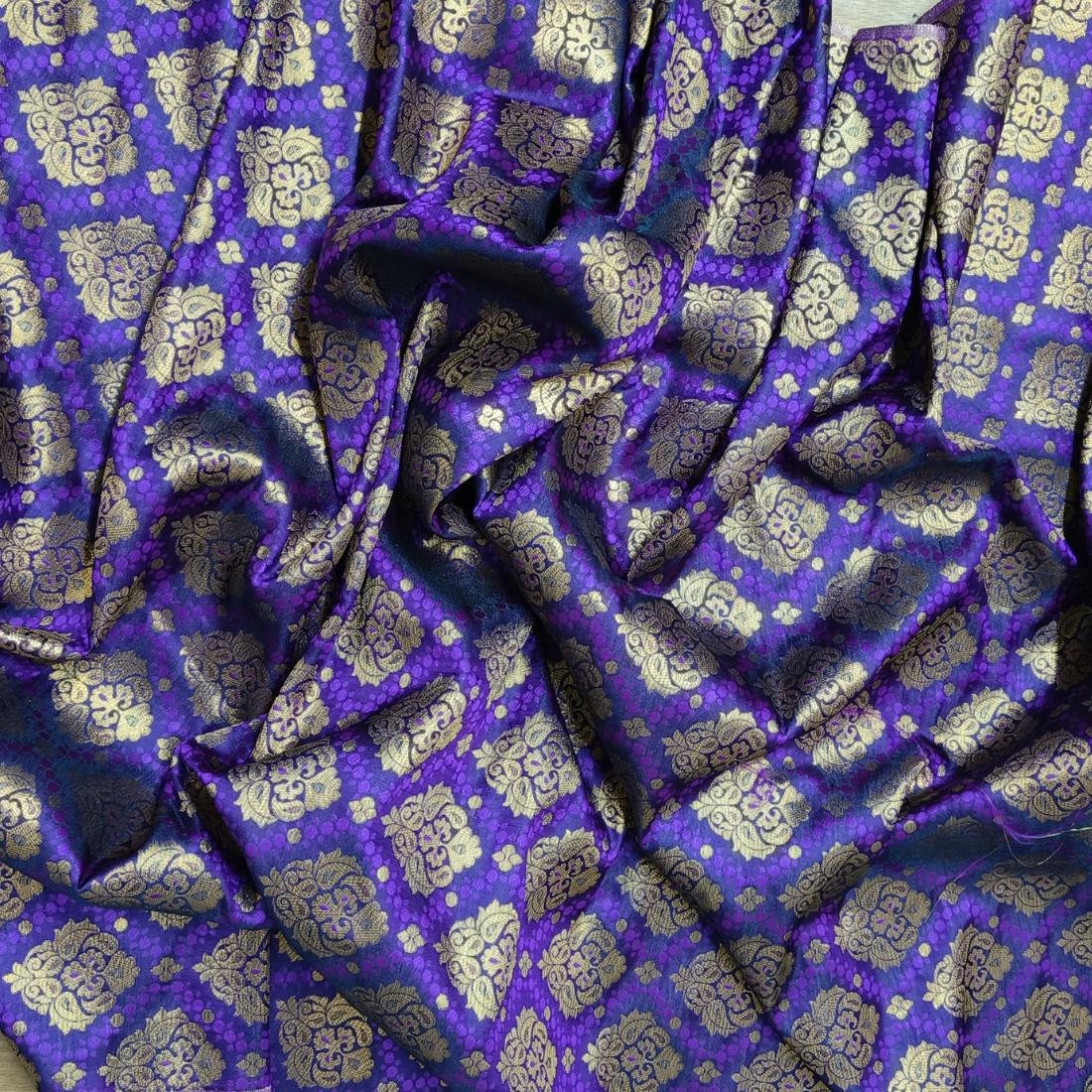 Purple Premium Quality Brocade