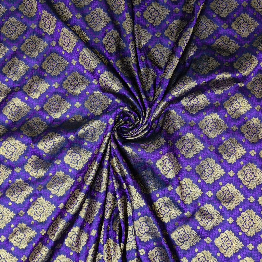 Purple Premium Quality Brocade