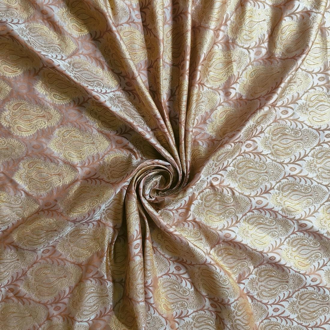 Orange Premium Quality Brocade