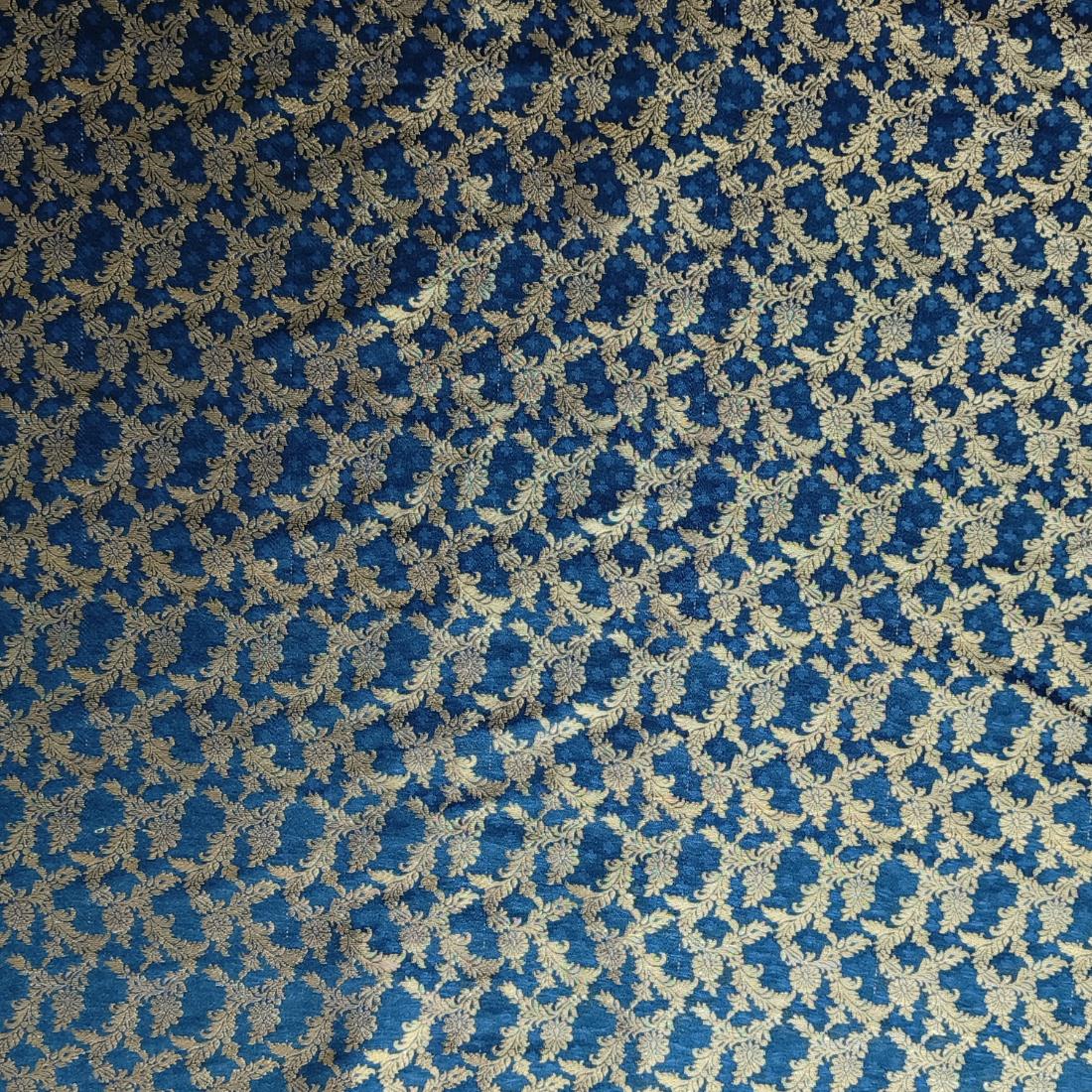 Dark Navy Premium Quality Brocade