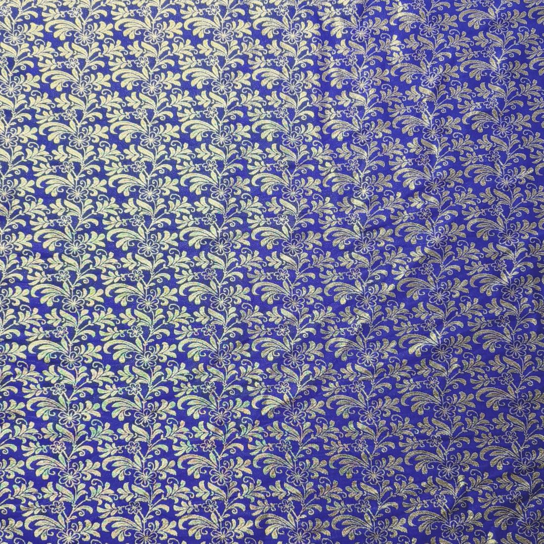 Purplish Blue Premium Quality Brocade