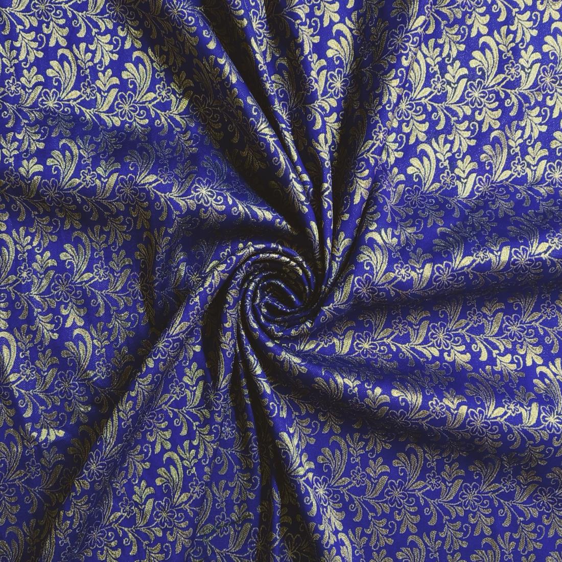 Purplish Blue Premium Quality Brocade