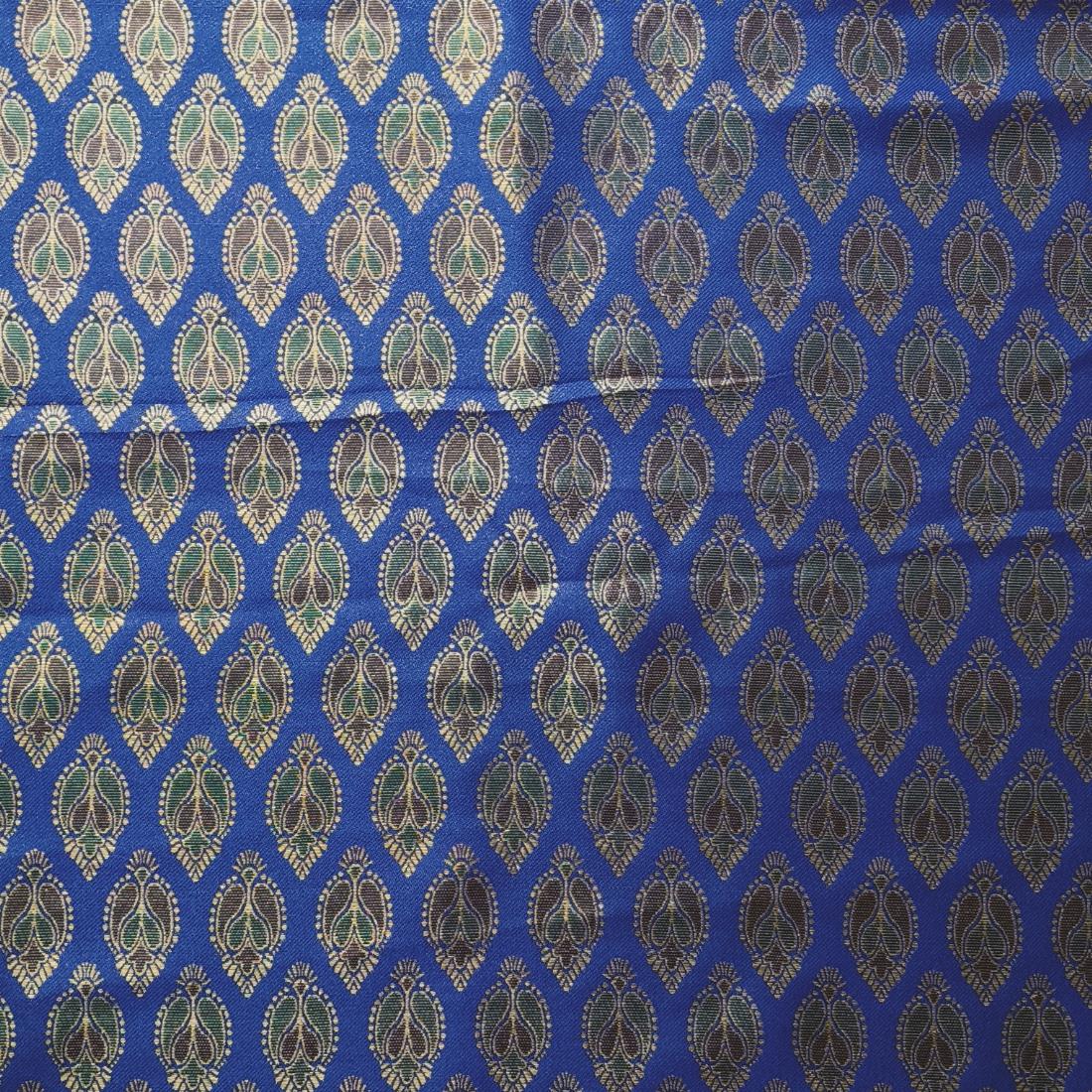 Royal Blue Premium Quality Brocade