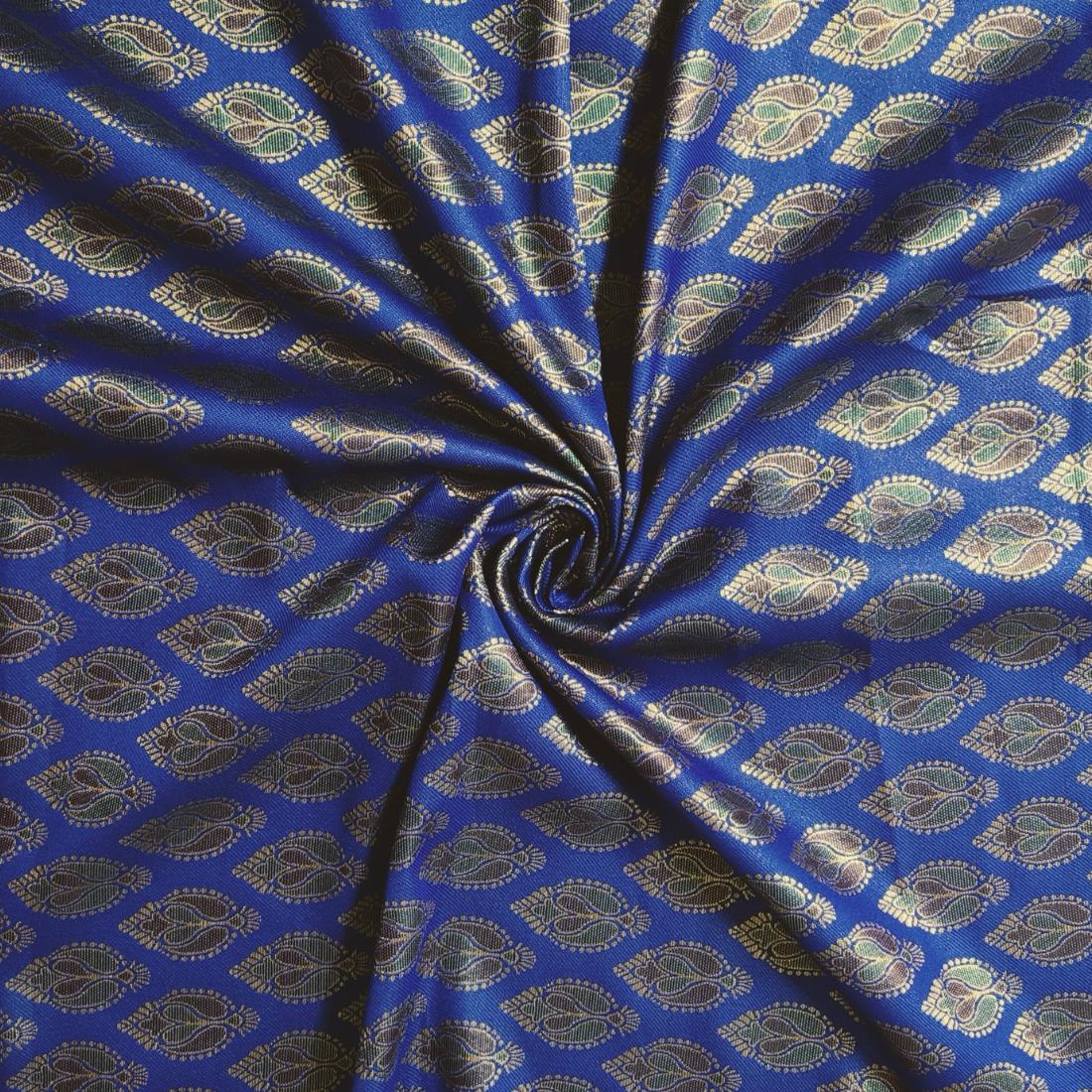 Royal Blue Premium Quality Brocade