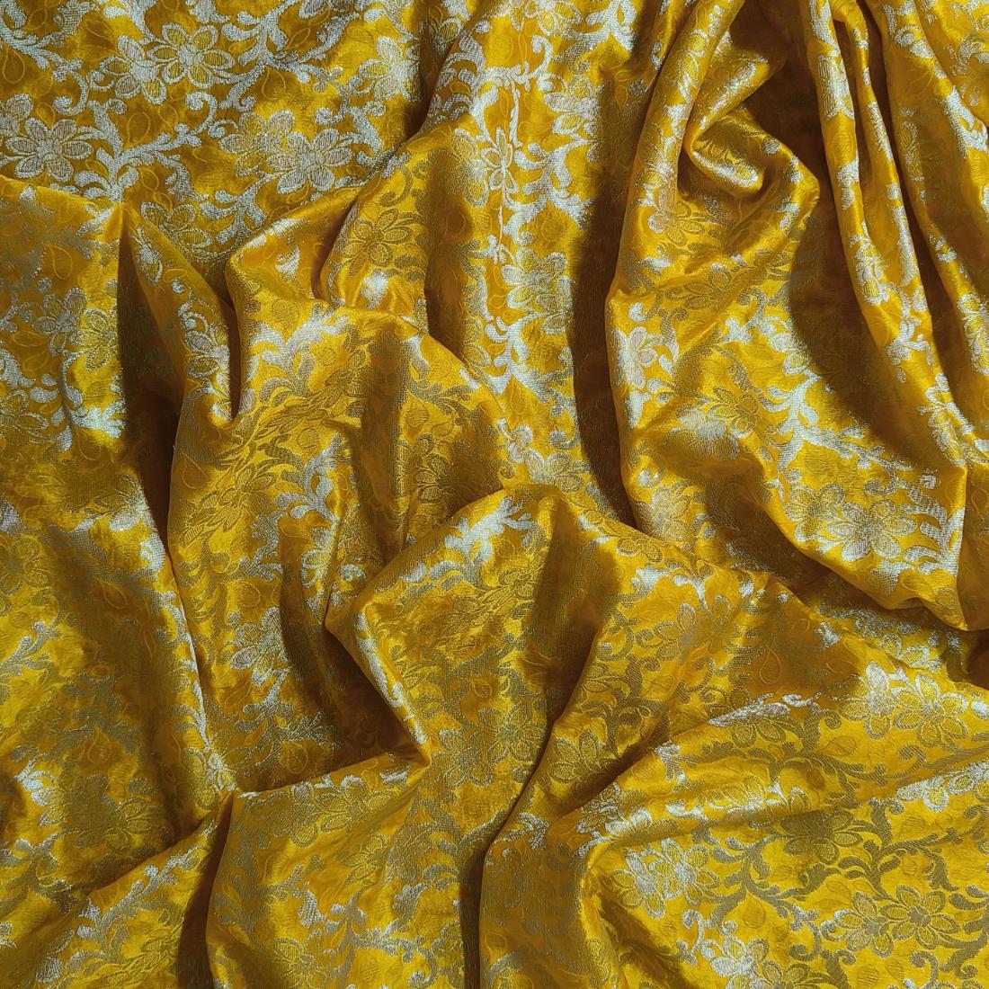Yellow Premium Quality Brocade