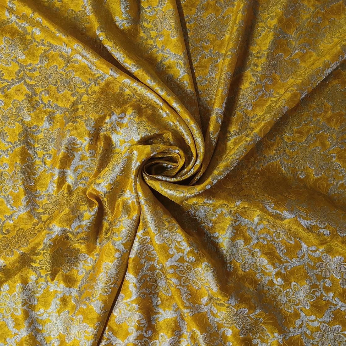 Yellow Premium Quality Brocade