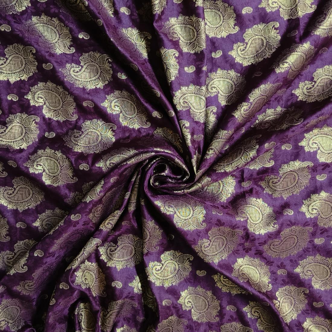 Maroon Premium Quality Brocade