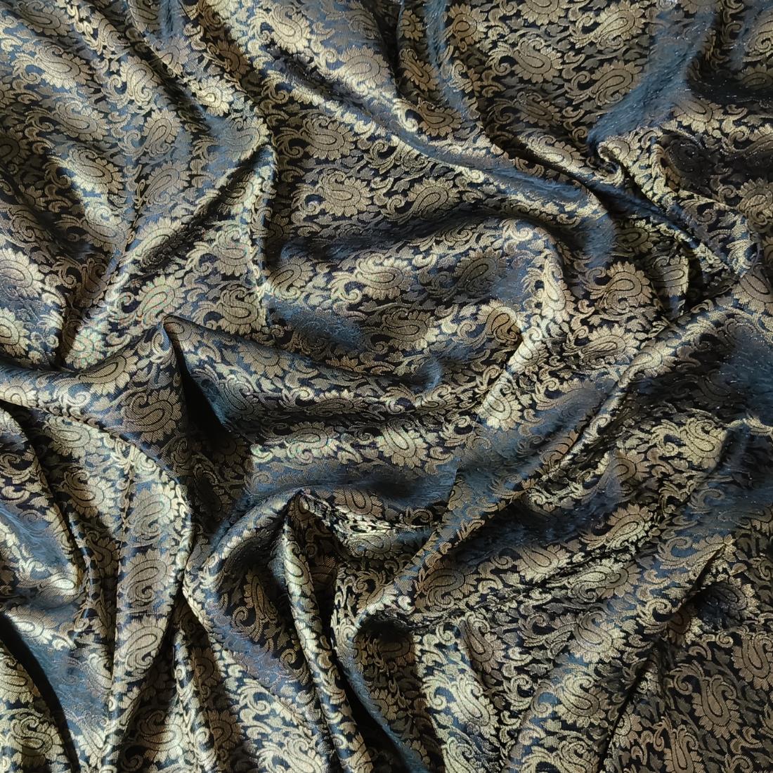 Forest Green Premium Quality Brocade
