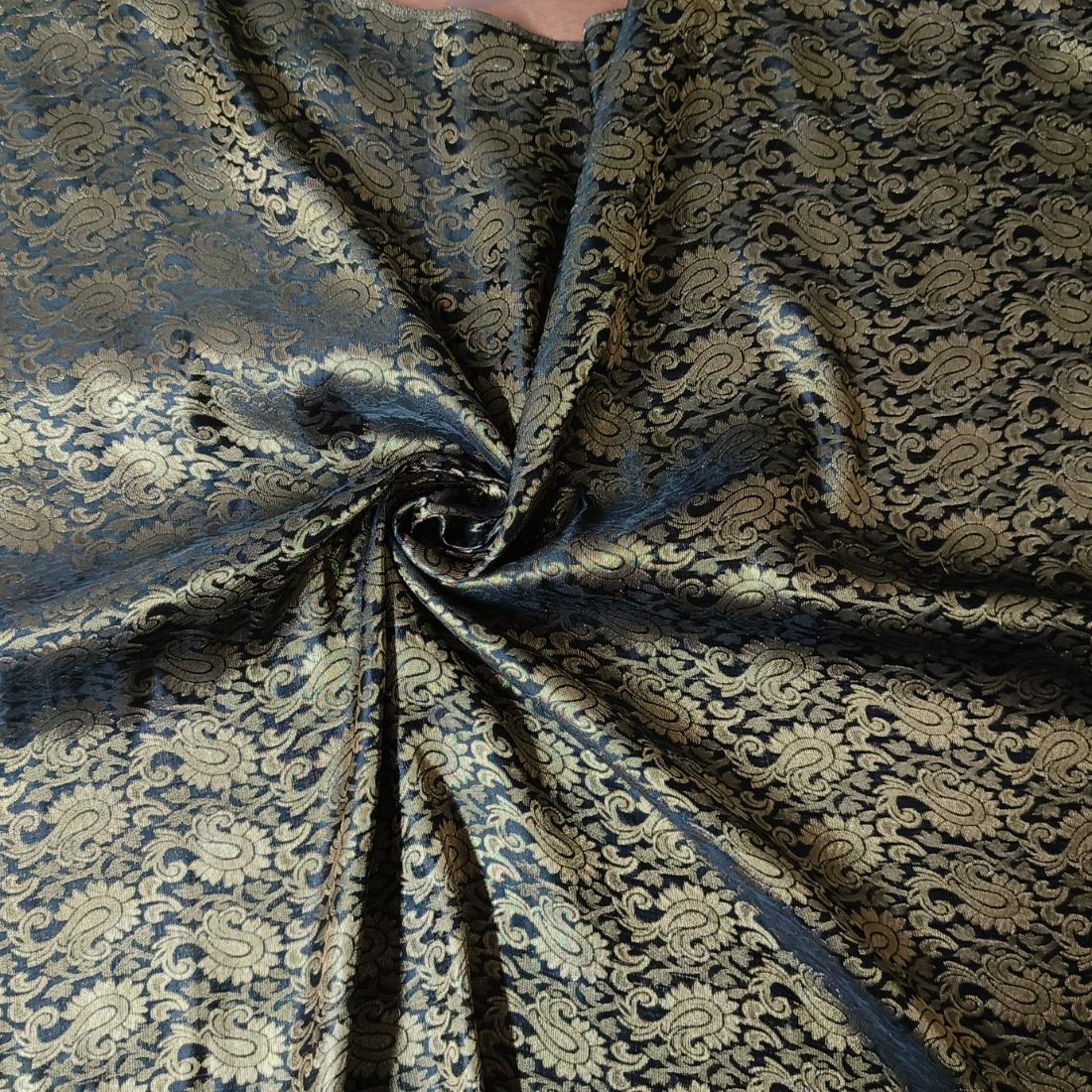 Forest Green Premium Quality Brocade