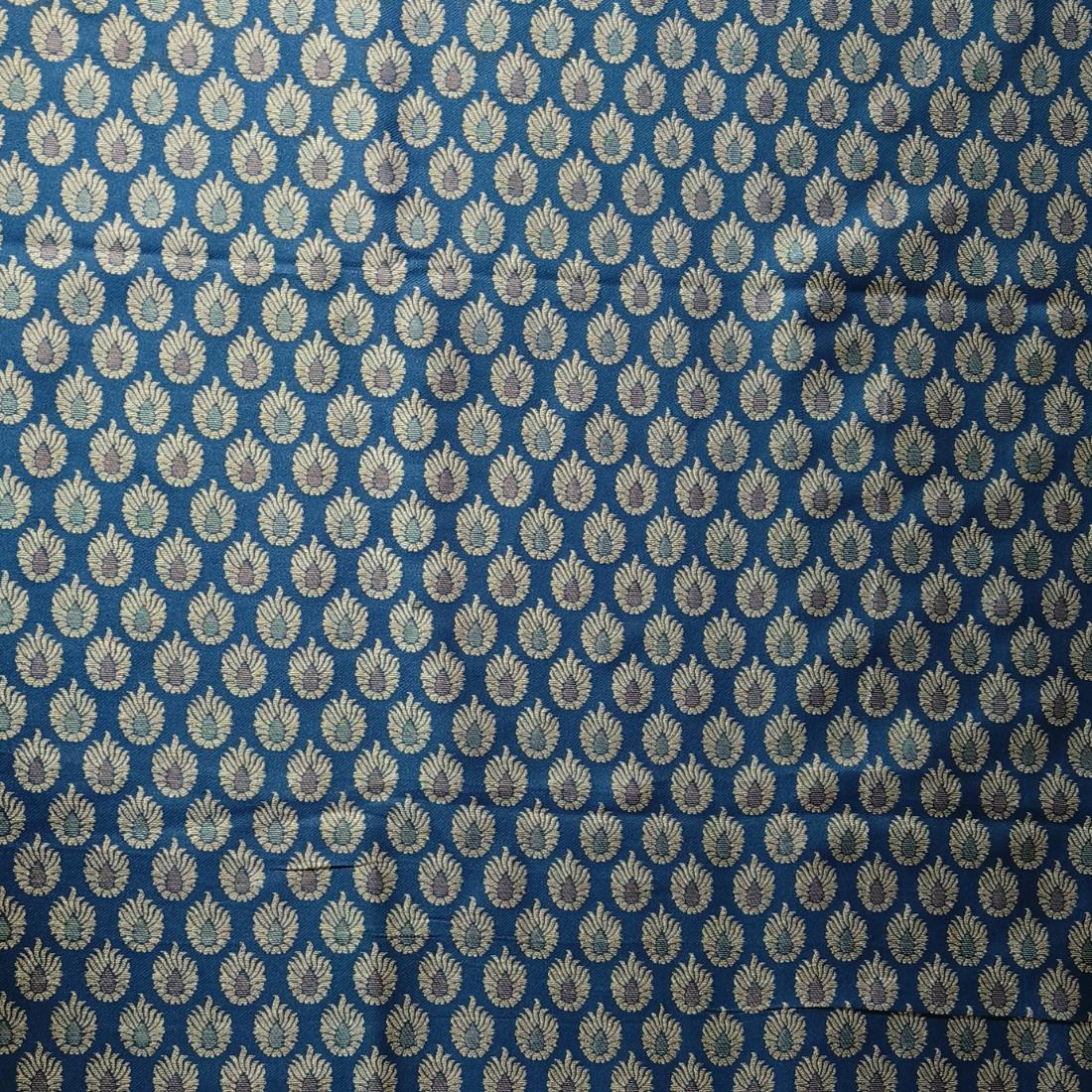 Dark Navy Premium Quality Brocade