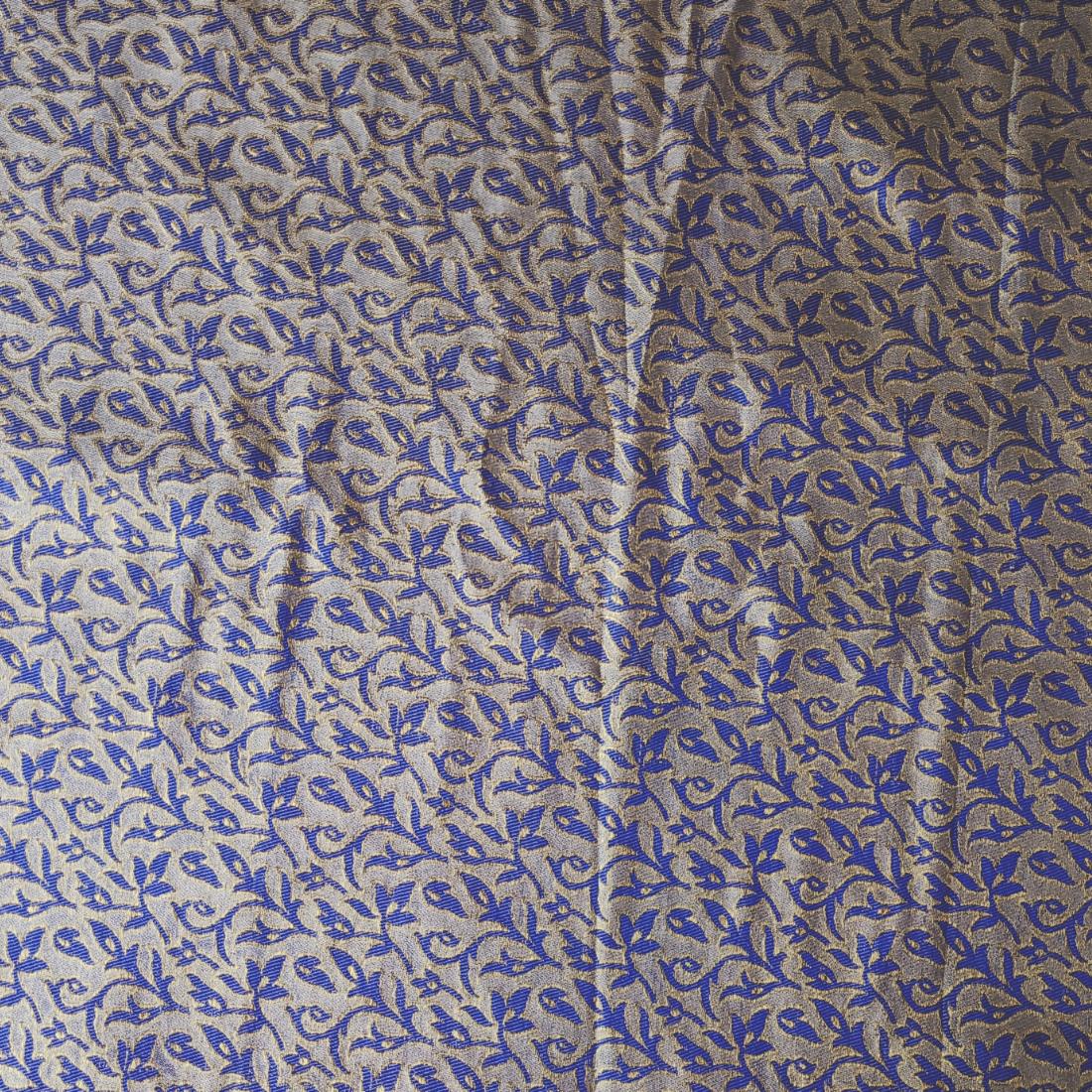 Purplish Blue Premium Quality Brocade