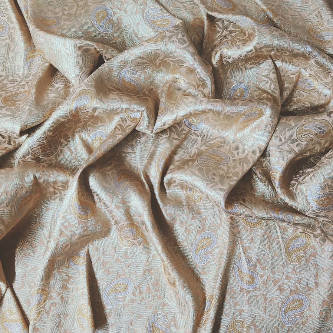 Peach Premium Quality Brocade