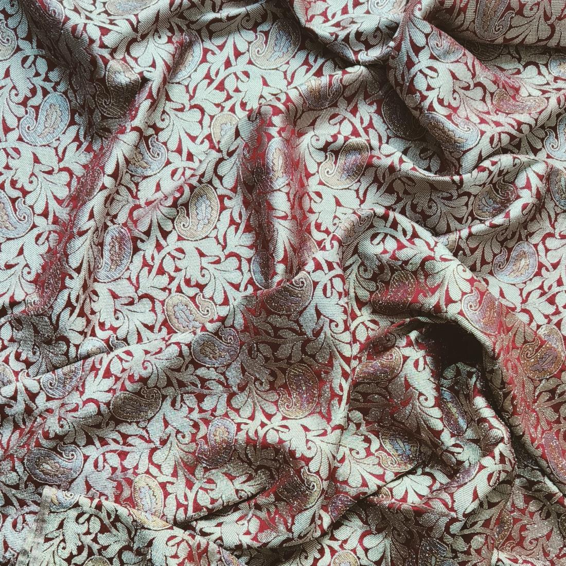 Maroon Premium Quality Brocade