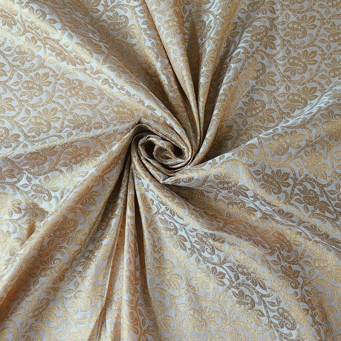 Peach Premium Quality Brocade
