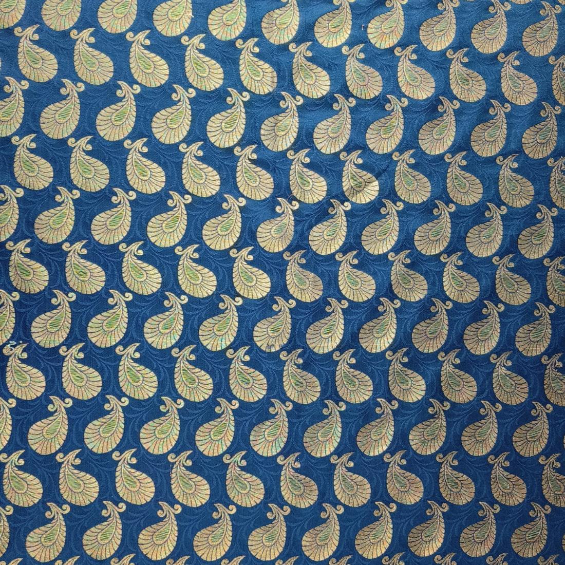 Dark Navy Premium Quality Brocade