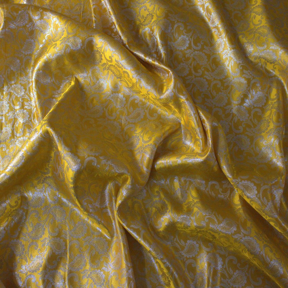 Mustard & Gold Premium Quality Brocade