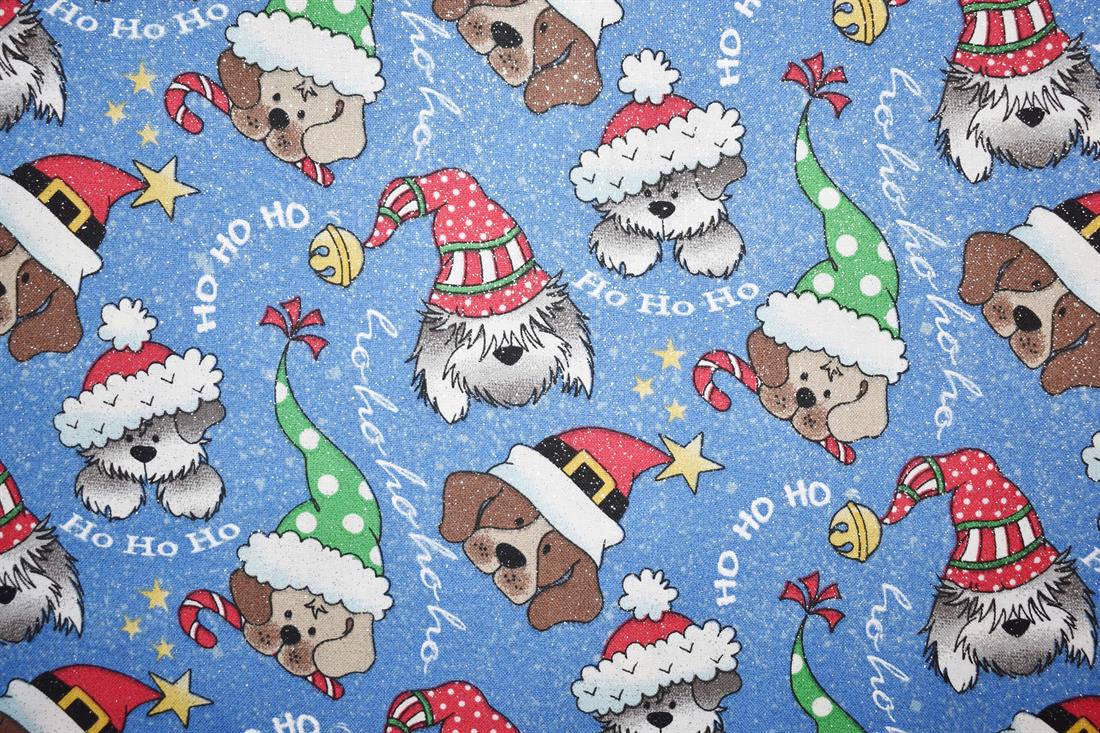 Blue Printed Cotton Fabrics