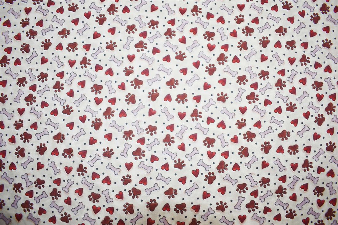 Beige Printed Cotton Fabrics
