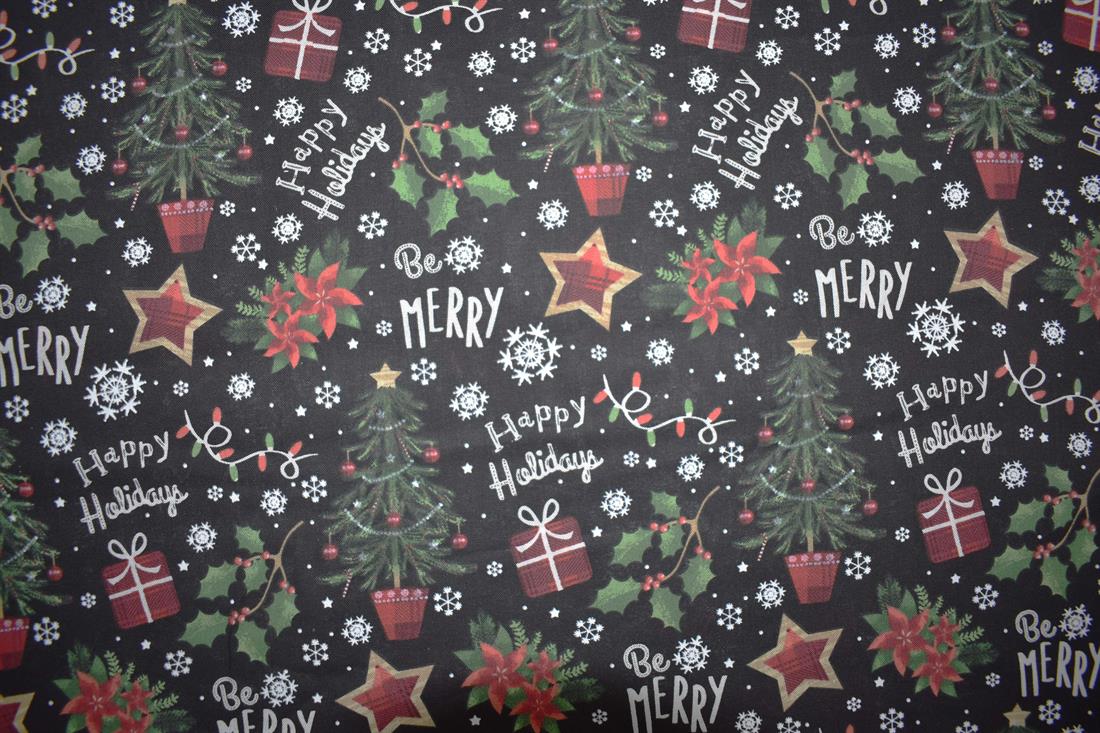 Black Printed Cotton Fabrics