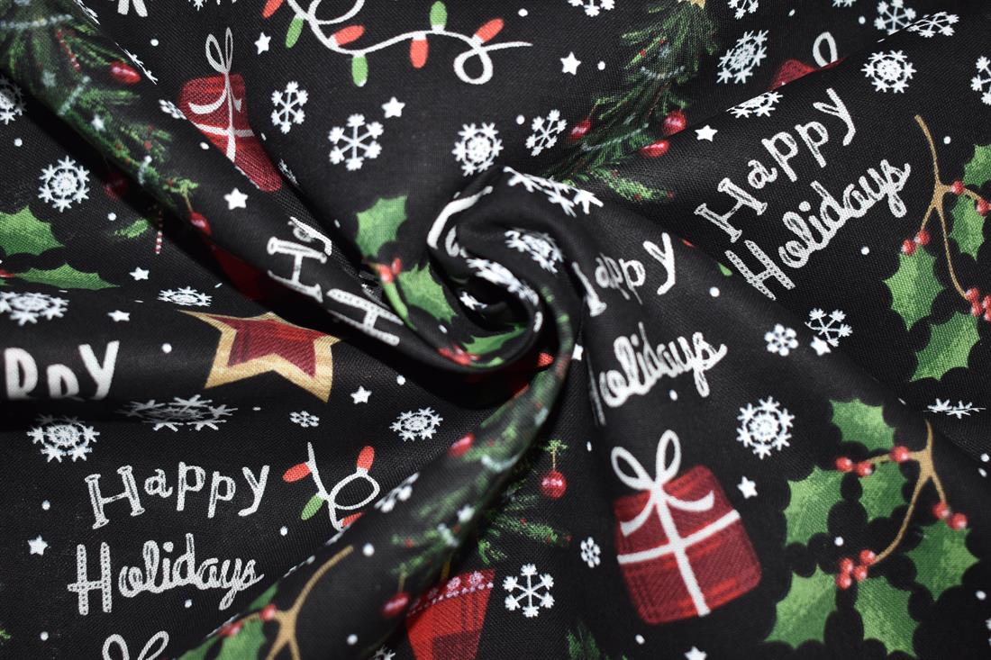Black Printed Cotton Fabrics