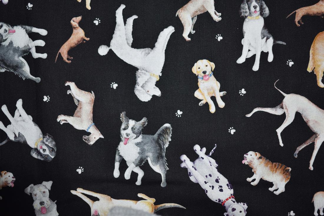 Black Printed Cotton Fabrics