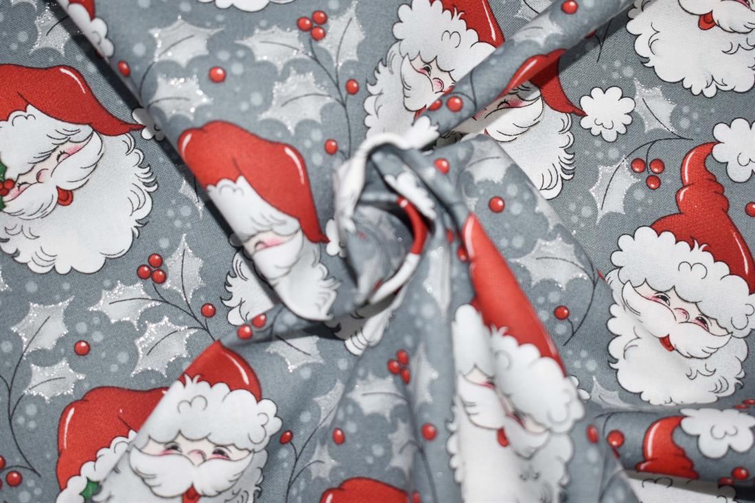Grey Printed Cotton Fabrics