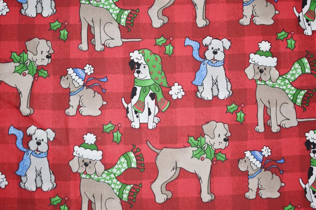 Red Printed Cotton Fabrics
